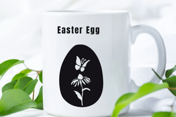 Easter Egg Flower Font PNG with transparent background - Preview 6