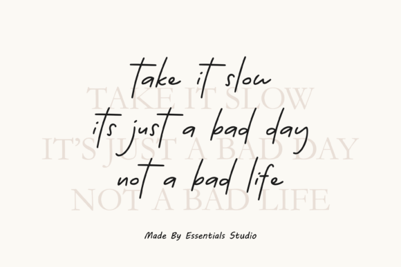 Essentials Handwriting Font - Preview 5