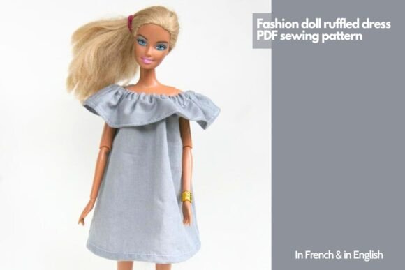 Fashion Doll Dress Sewing Pattern