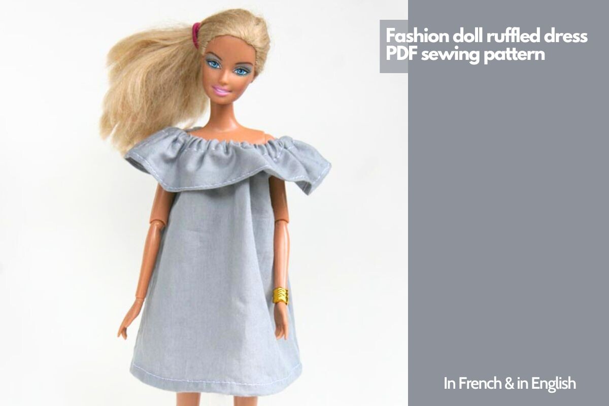 Fashion Doll Dress Sewing Pattern