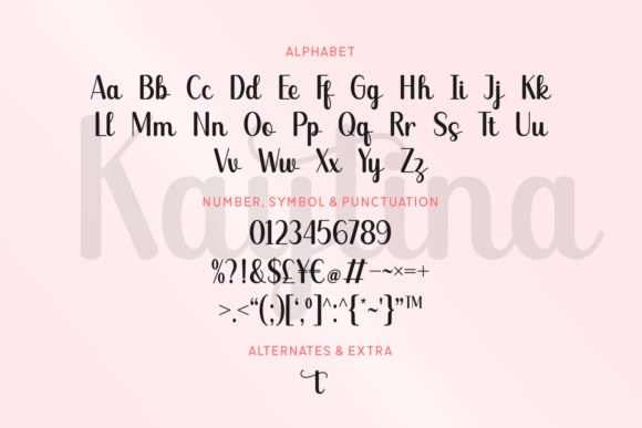 Kaytina Font PNG with transparent background - Preview 6