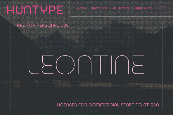 Leontine Font PNG with transparent background - Preview 1
