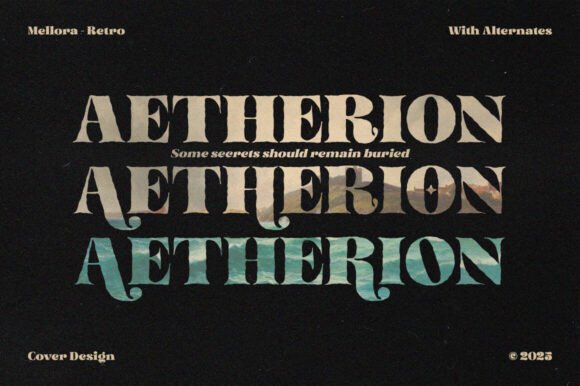 Mellora Font PNG with transparent background - Preview 5