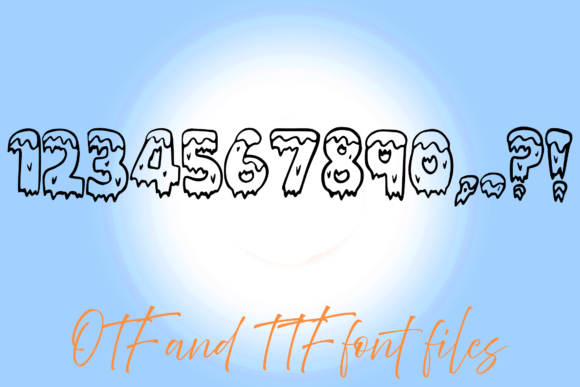 Mountain Ice Font PNG with transparent background - Preview 2