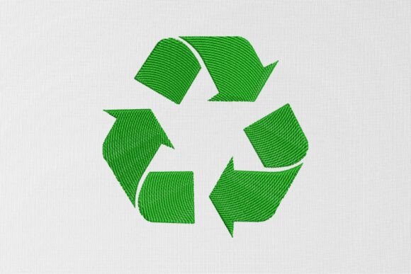 Recycle Symbol Embroidery Design