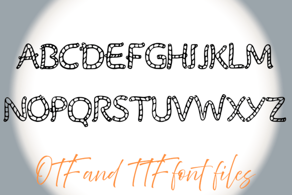 Rope Font PNG with transparent background - Preview 2