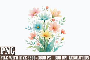 Watercolor Spring Flowers Clipart Graphic by DESIGN STORE · Creative ...