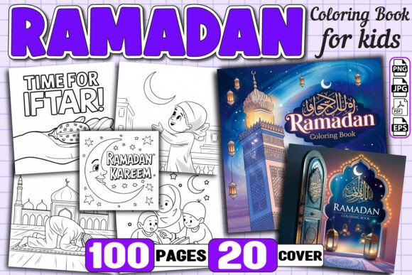 100 Ramadan Coloring Book Page for Kids