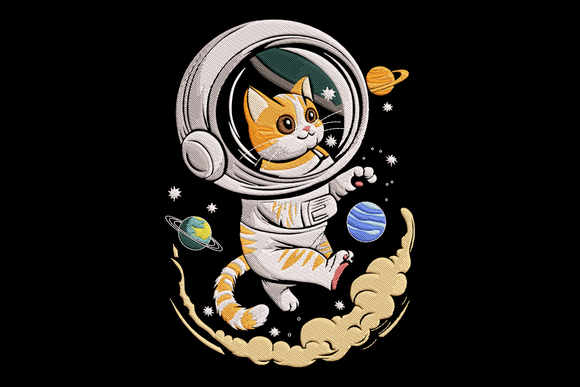 Astronaut Cat in Space