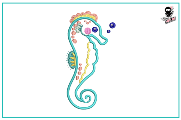 Baby Seahorse Applique