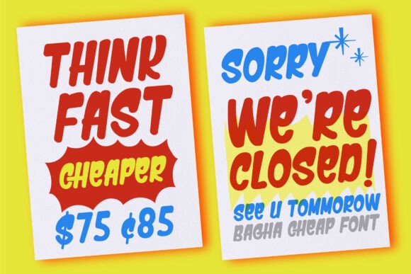 Bagha Cheap Font - Preview 1
