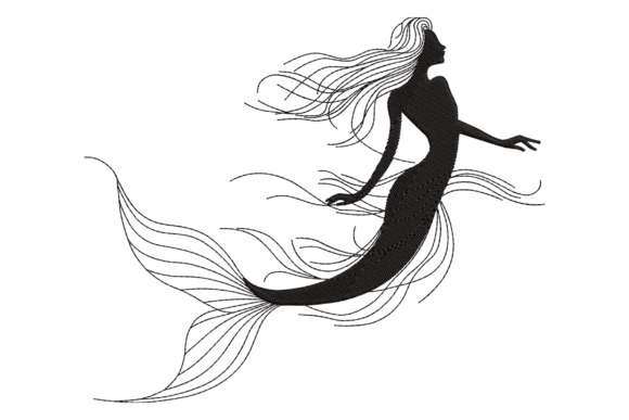Beautiful Mermaid Silhouette