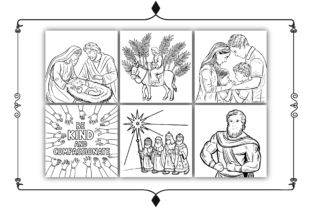 Bold and Easy Bible Coloring Pages Graphic by BOSS DESIGN · Creative ...