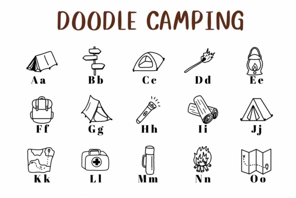 Doodle Camping Font - Preview 1