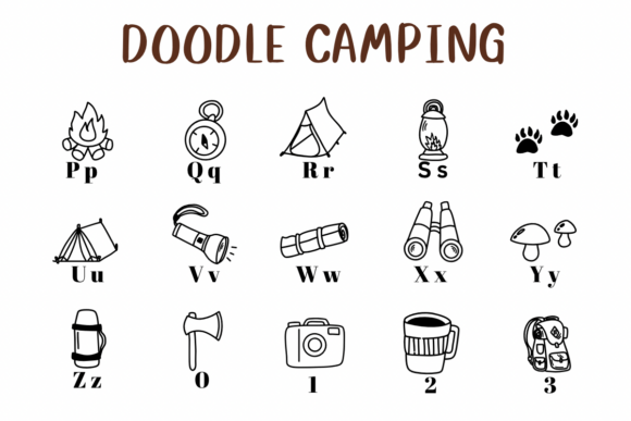 Doodle Camping Font - Preview 2