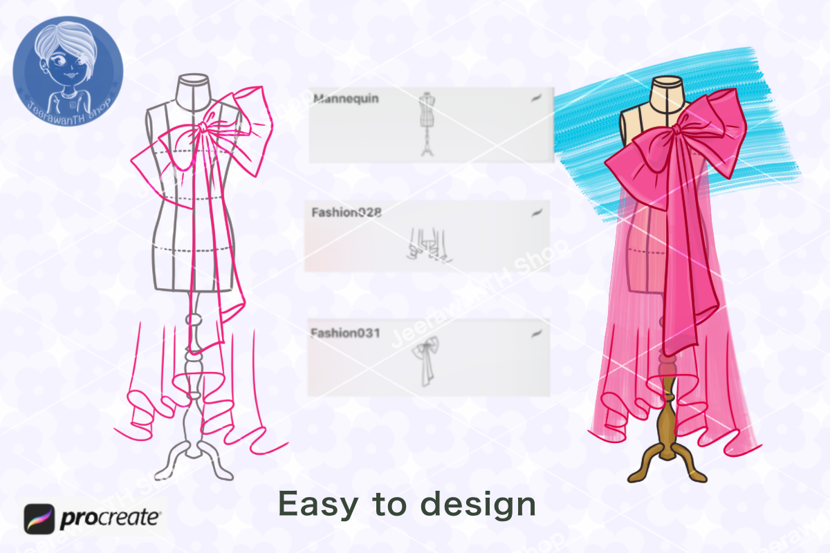 Fashion Figure II Brushes for Procreate - photo 3