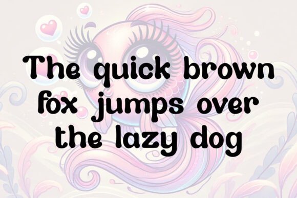 Flirtatious Fish Font - Preview 2