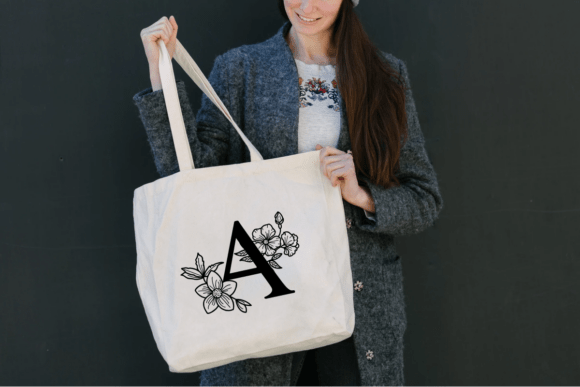 Flora Monogram Font - Preview 1