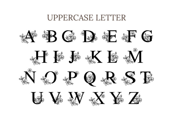 Flora Monogram Font - Preview 4