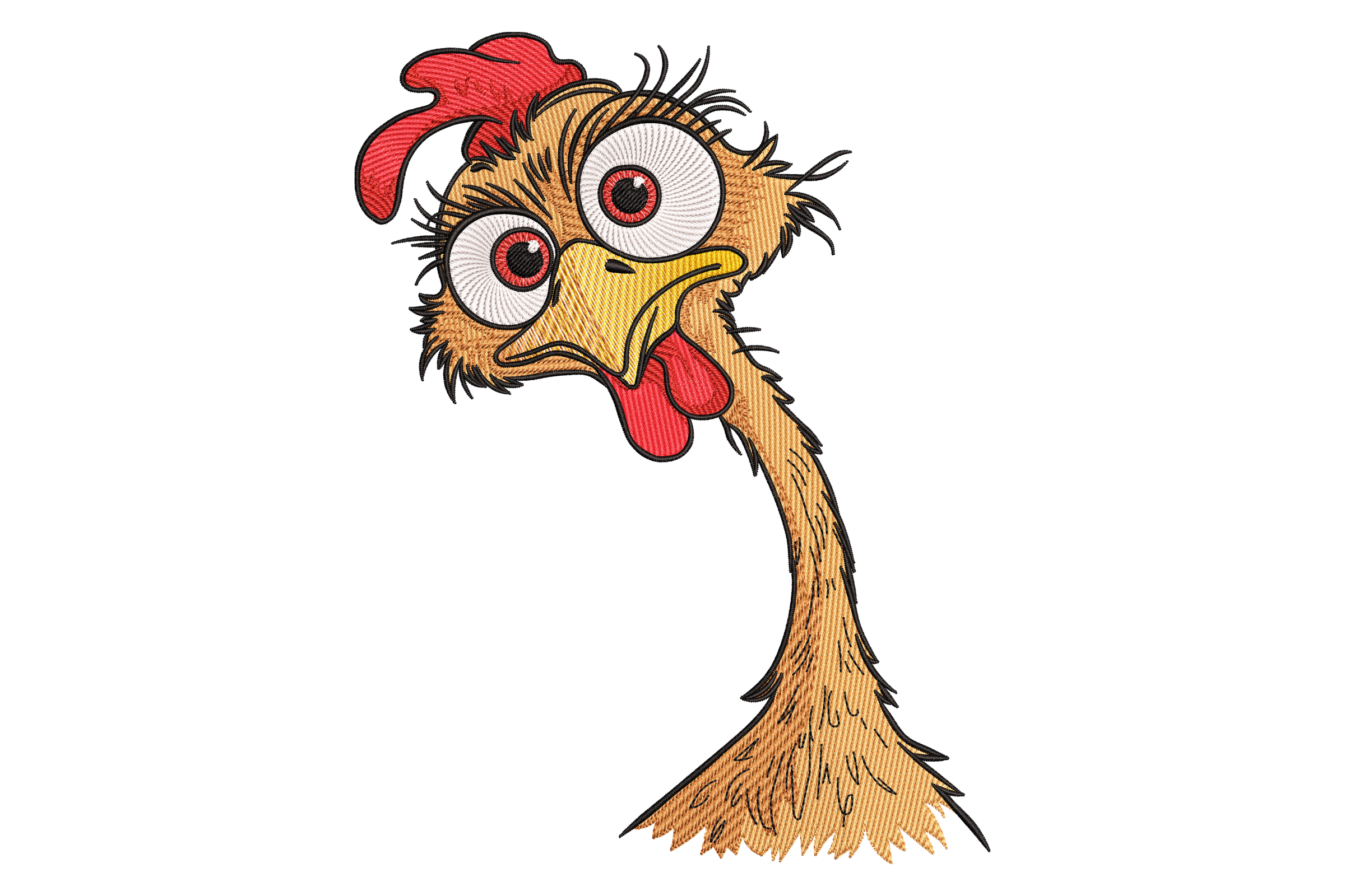 Funny Chicken Peeking