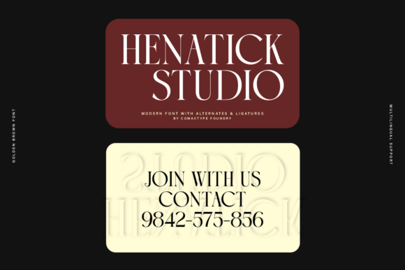 Golden Brown Font - Preview 5