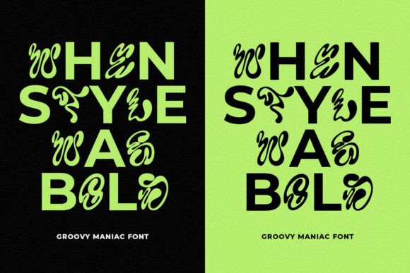Groovy Maniac Font - Preview 5
