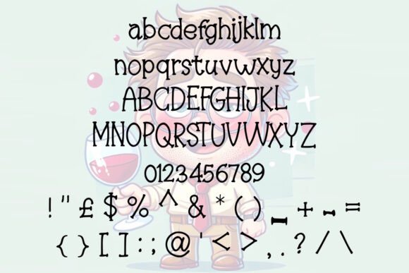 Hiccup Hank Font PNG with transparent background - Preview 1