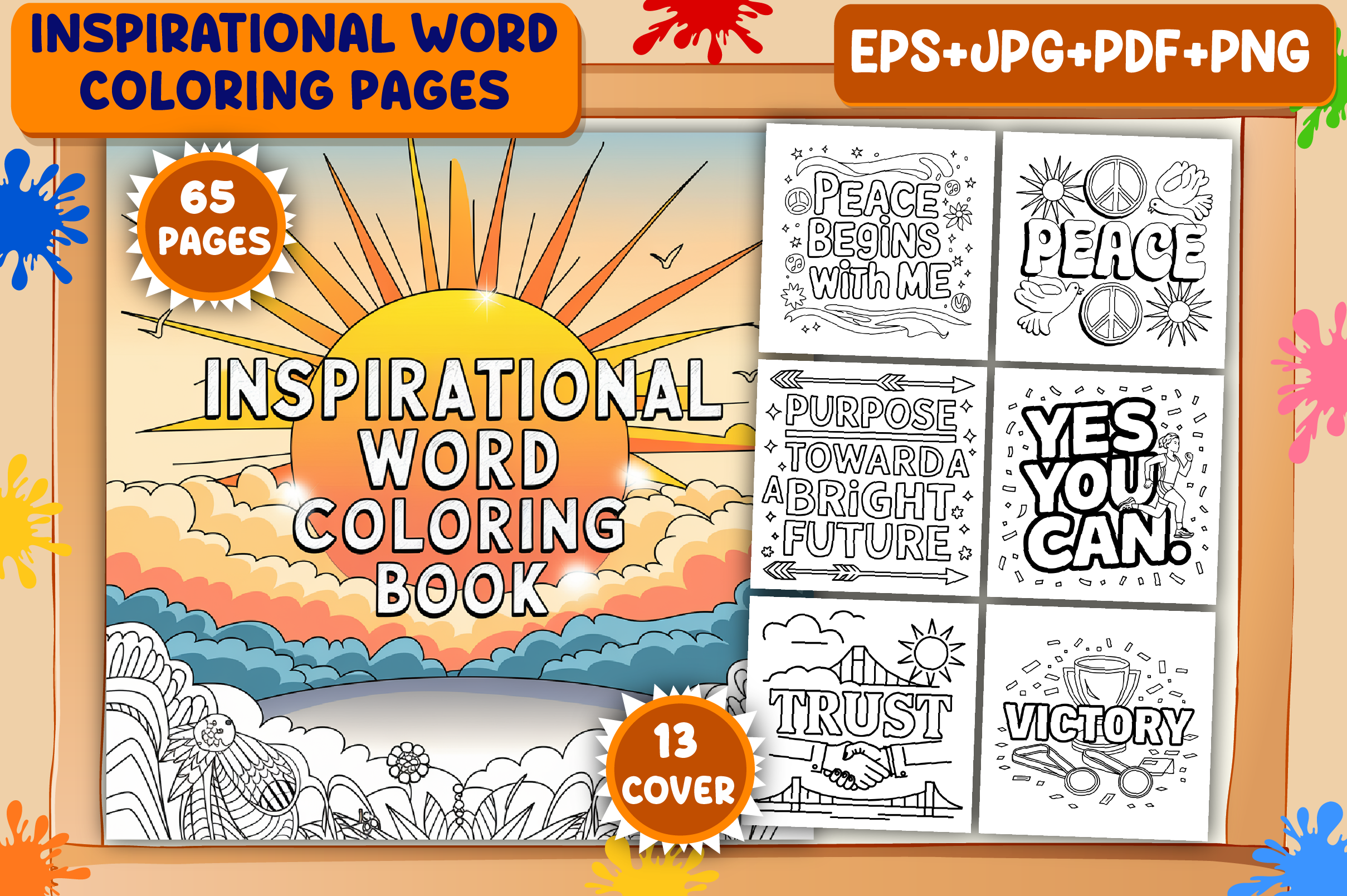 Inspirational Word Coloring Pages