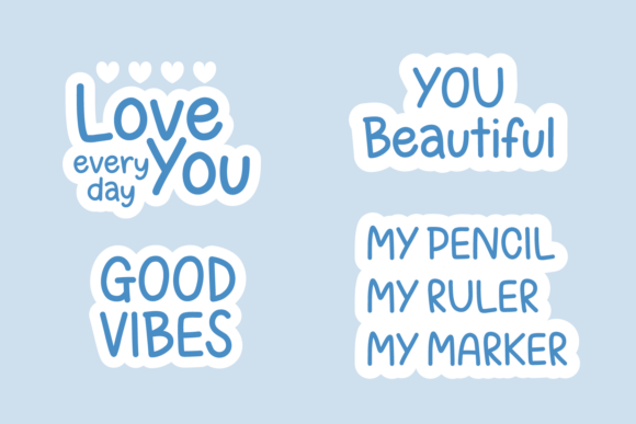 Love Note Font PNG with transparent background - Preview 4