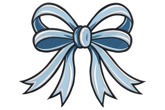 Pastel Blue Bow