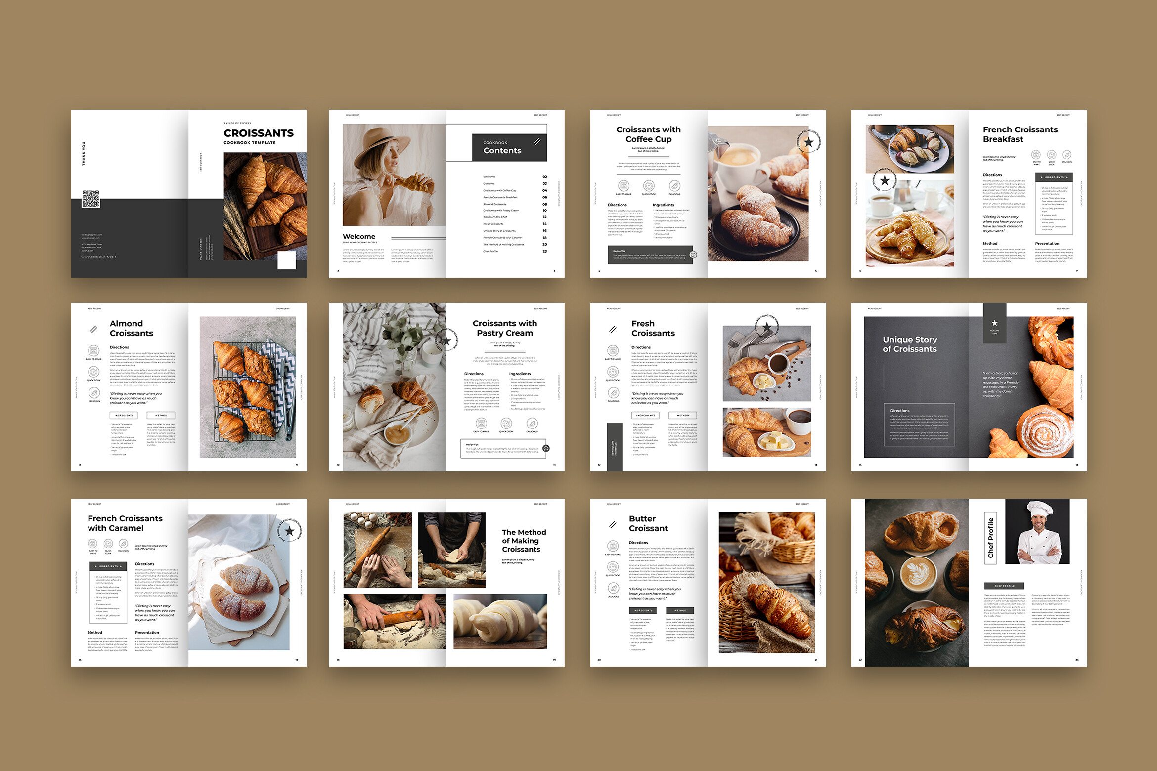 Recipes Croissants Cookbook