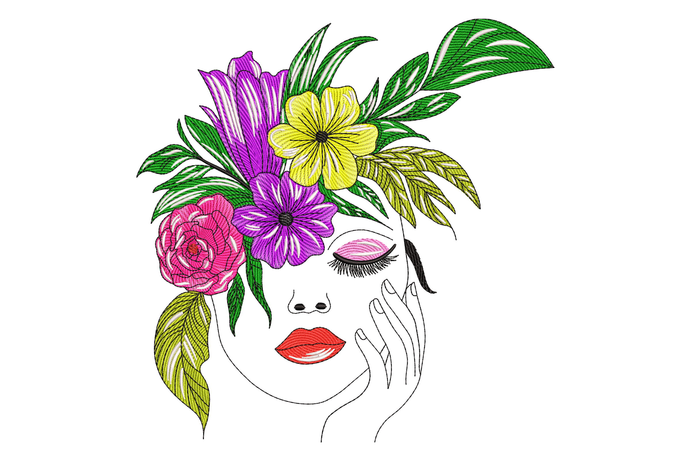 Beautiful Floral Woman