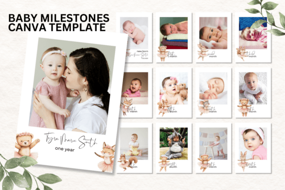 Canva Baby Milestone Template