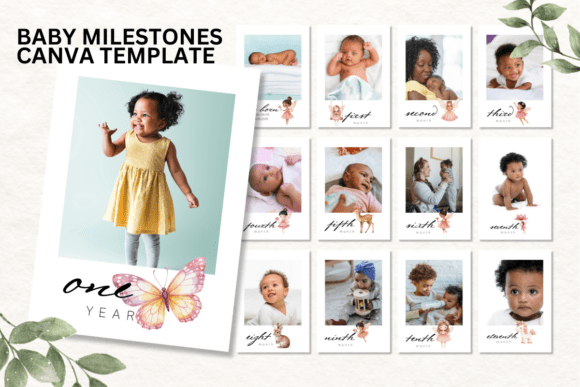 Canva Baby Milestone Template