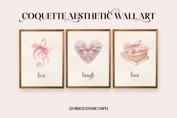 Coquette Pink Wall Art