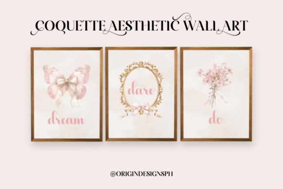 Coquette Pink Wall Art