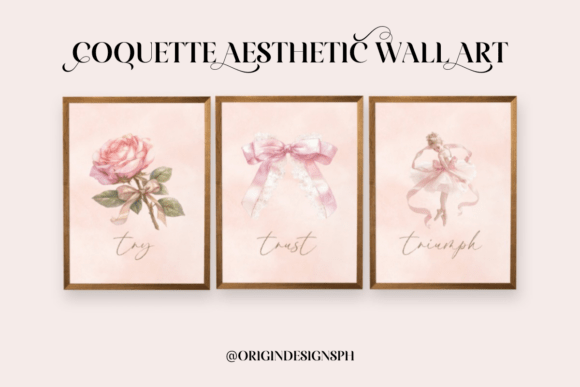Coquette Pink Wall Art