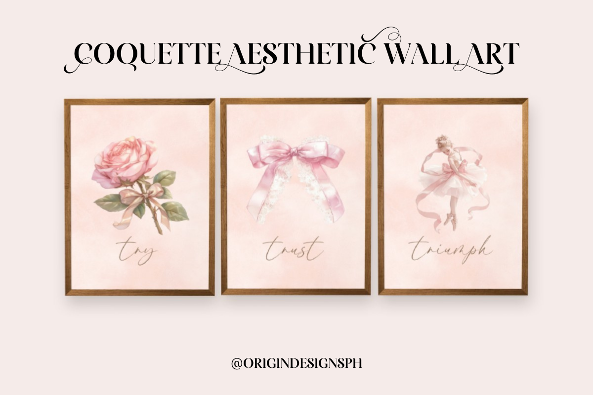 Coquette Pink Wall Art