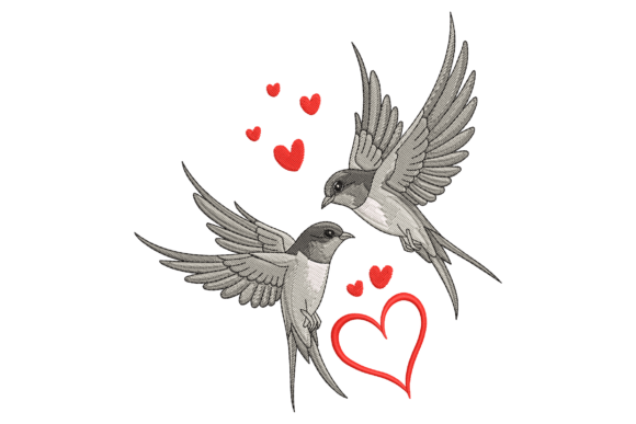 Cute Swallows Love