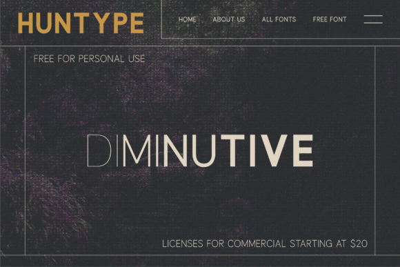 Diminutive Font - Preview 1