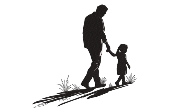 Father and Daughter Silhouette