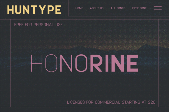 Honorine Font PNG with transparent background - Preview 1
