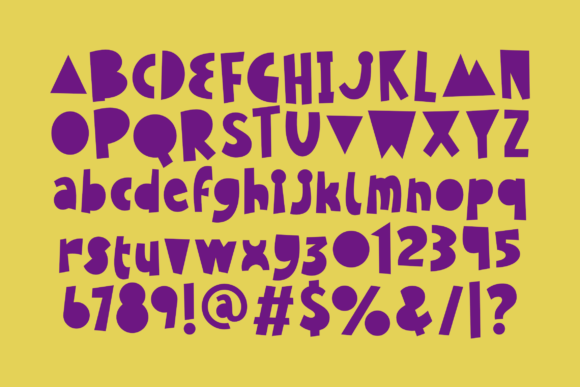 Jolykids Font PNG with transparent background - Preview 1