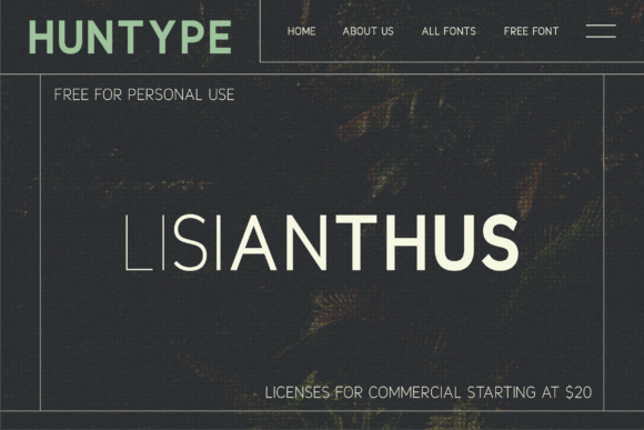 Lisianthus Font PNG with transparent background - Preview 1