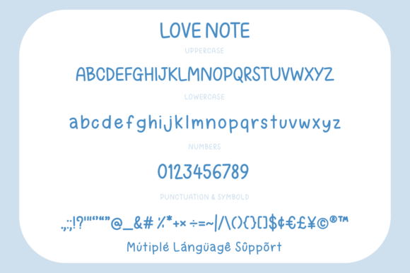 Love Note Font PNG with transparent background - Preview 6