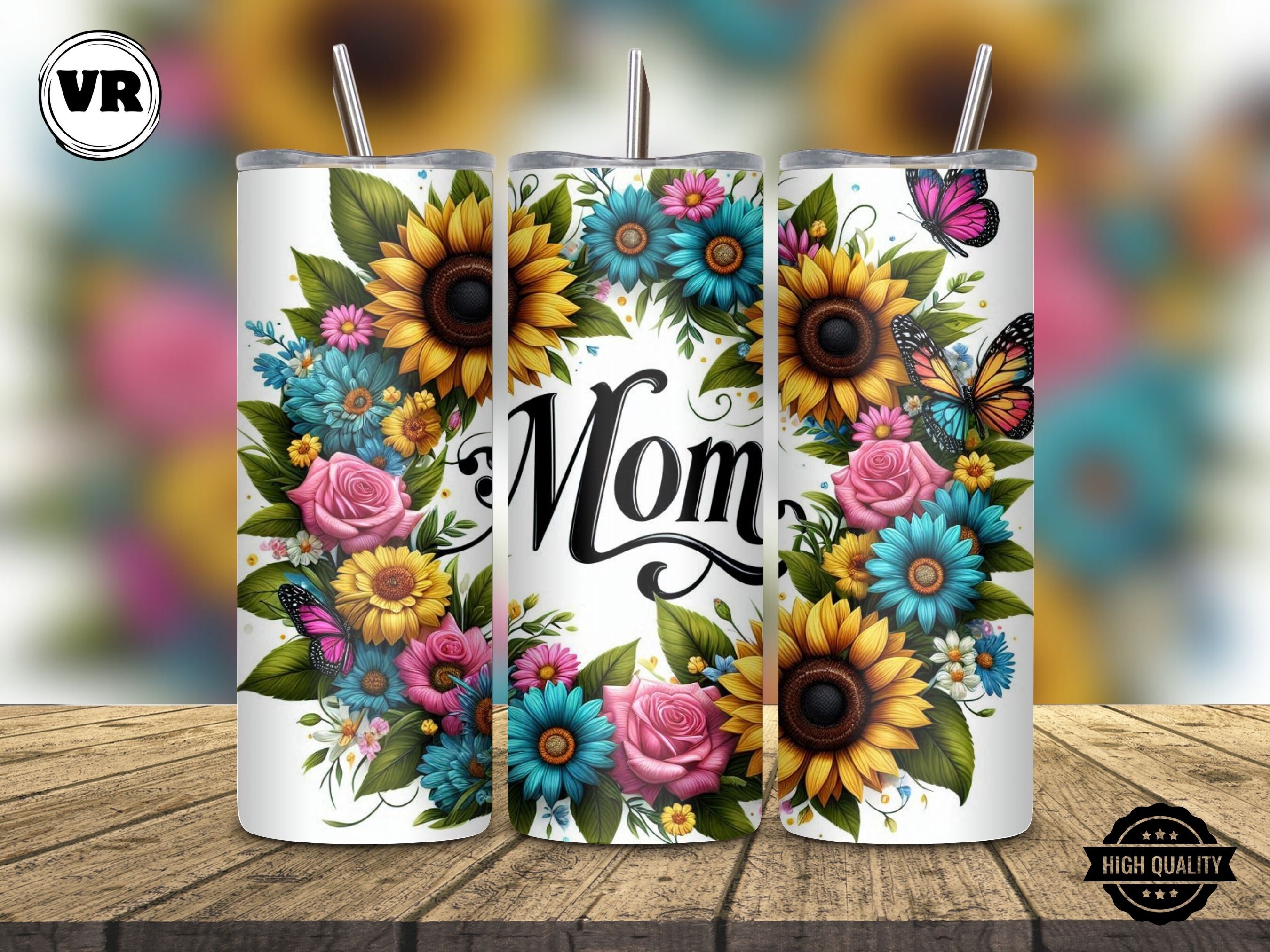 Mom 20oz Tumbler Wrap Graphic by Vampire Art · Creative Fabrica