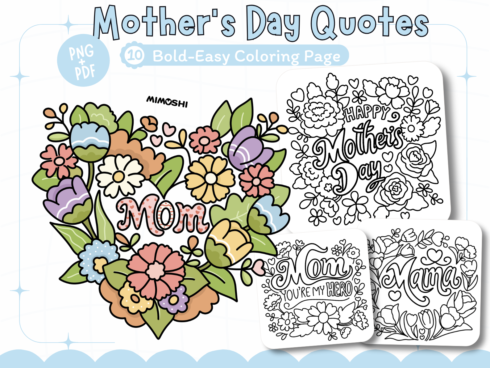 Mother’s Day Quotes Coloring Pages