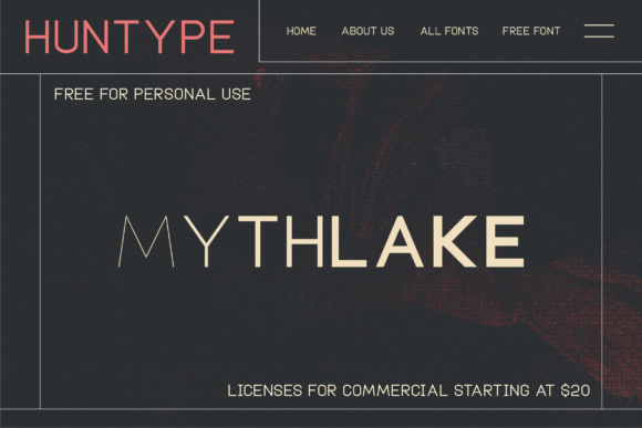 Mythlake Font PNG with transparent background - Preview 1