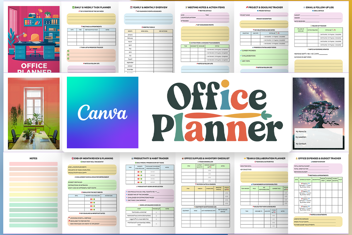 Office Planner - KDP Canva Template