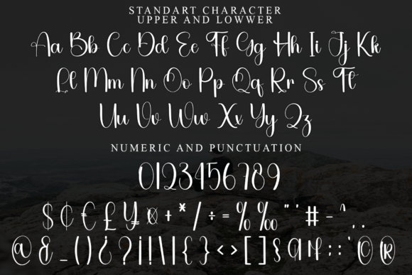 Sample Daily Font PNG with transparent background - Preview 1